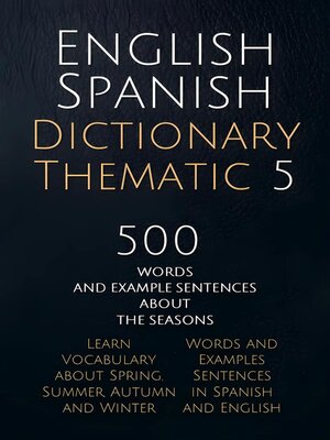 cover image of English Spanish Dictionary Thematic 5